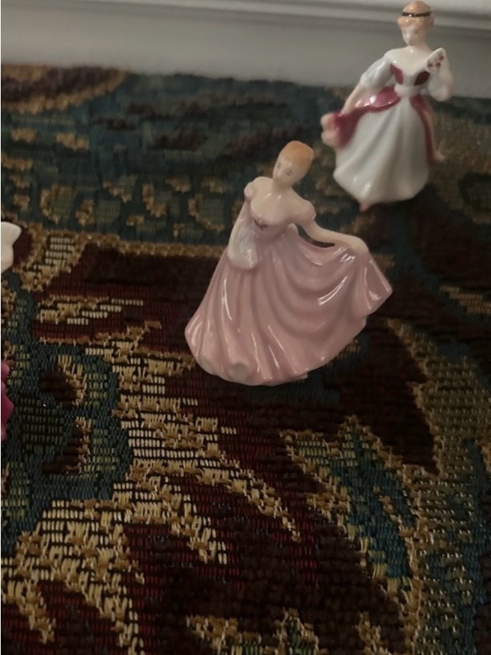 Small Pink Ceramic Angel Figurine